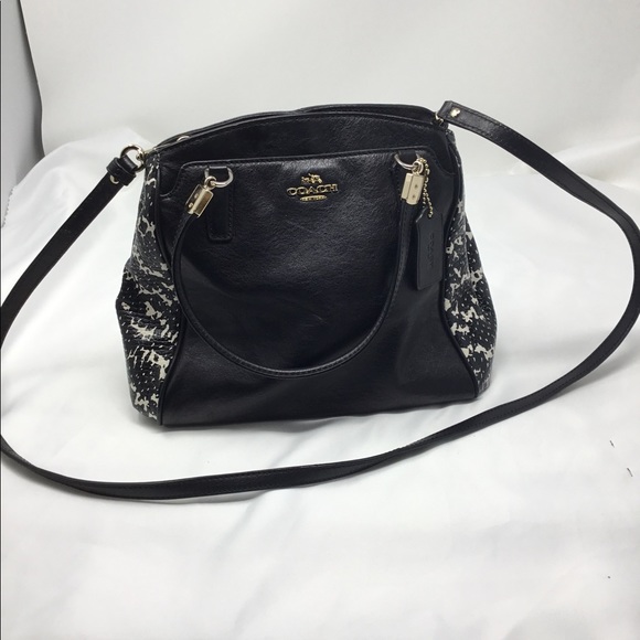 coach snakeskin purse
